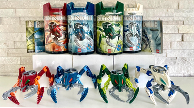 Bionicle Visorak: 8742 , 8747 w/ Canisters & 1 with Manual