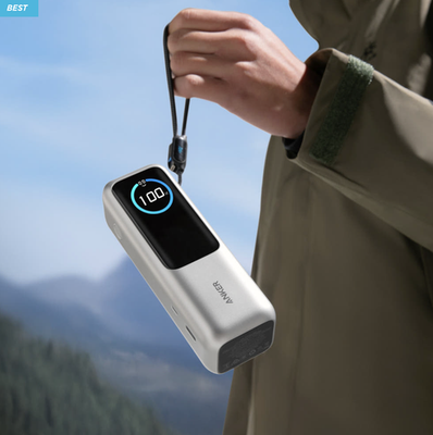 New Anker 25K 165W Power Bank 25000mAh Black Silver Portable