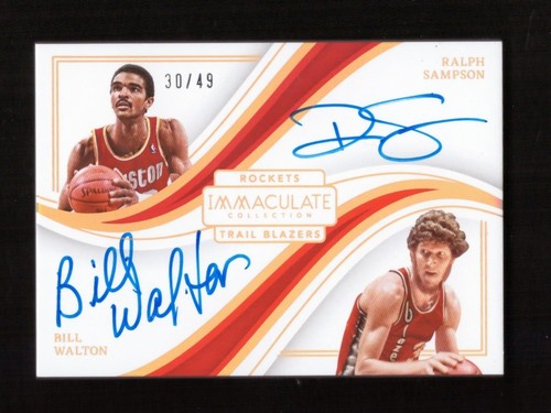 2022-23 Panini Immaculate Ralph Sampson / Bill Walton Dual Auto 30/49