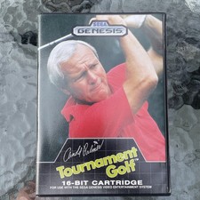 Vintage Arnold Palmer Tournament Golf Sega Genesis 1989 Complete w/ Manual CIB