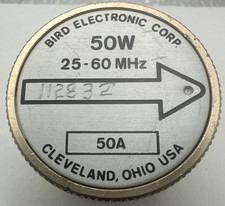 Bird 43 Thruline WattMeter Element 50W 50A 25-60MHz
