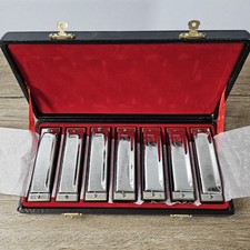 Vtg SOUL MAN Harmonica Set G-A-B-C-D-E-F Stai...