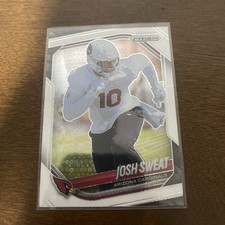 2025 Panini Prizm - Josh Sweat #4 White Disco Prizm