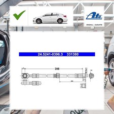 Bremsschlauch Vorne Ate für Opel Astra G Cc T98 1.2 16V (F08, F48)