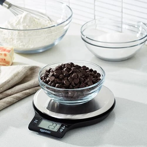 Digital Kitchen Scale LCD Display, Batteries Included Weighs up 11 pounds Black - Image 2 of 4