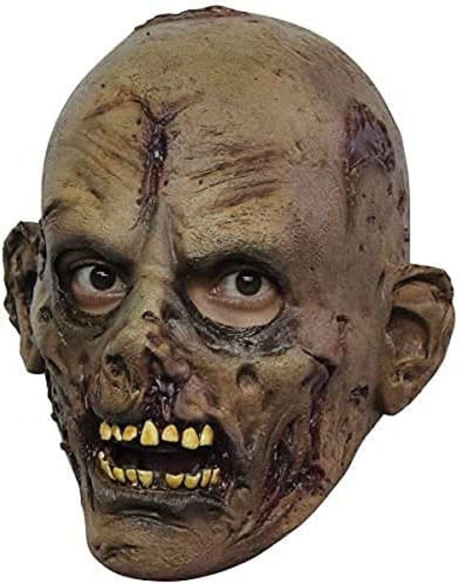 Hooded Zombie Ghoul Mask Rubber Masks Male Hooded Zombie Ghoul Mask Rubber Masks Male