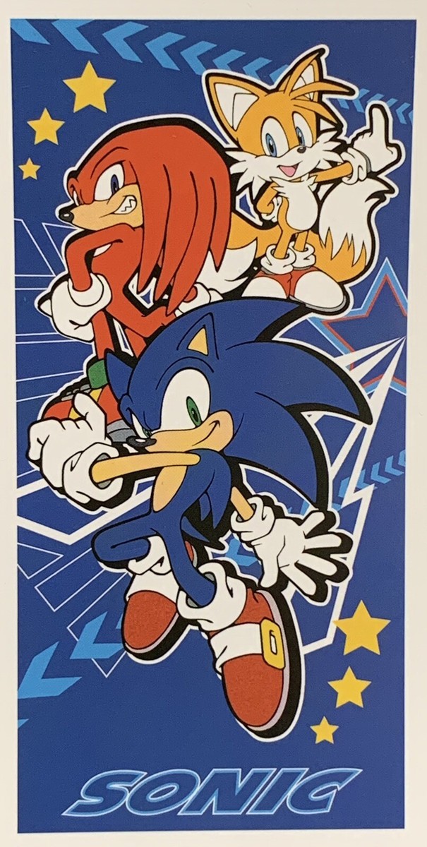 NEW Sonic The Hedgehog Kids' Beach Bath Pool Towel 27in x