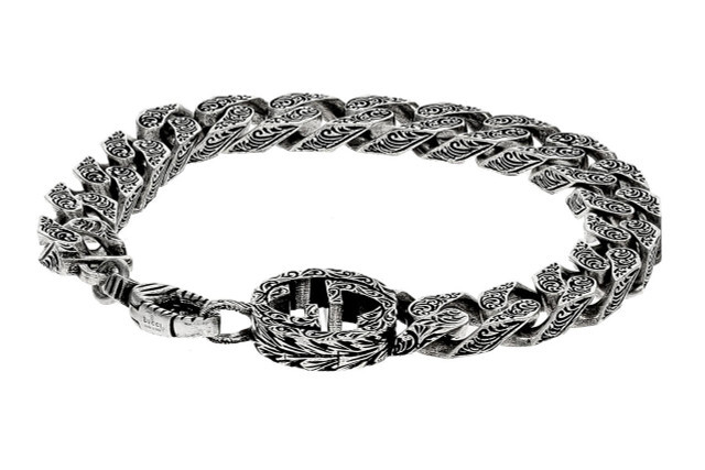 Gucci Silver Interlocking G Chain Bracelet YBA4542850010 | eBay