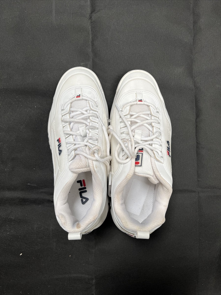 FiLA Disruptor II White Chunky Sneakers Shoes Womens Uk EU 39