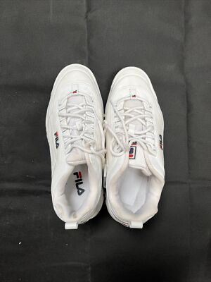 FiLA Disruptor II White Chunky Sneakers Shoes Womens Uk EU 39