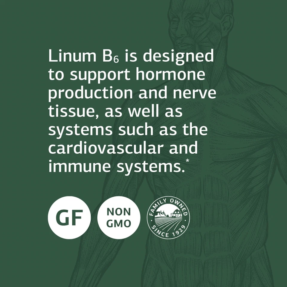 标准工艺 Linum B6 全食物激素支持,120 粒软胶囊 — 第 4/4 张图片