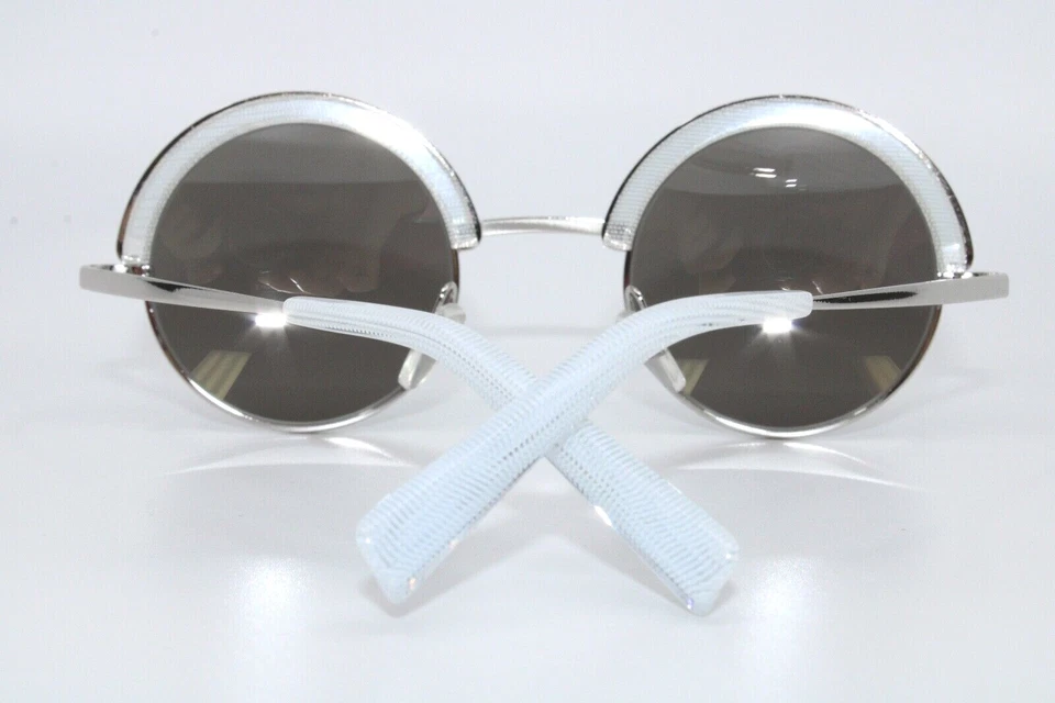 Gafas de sol Alain Mikli A04003 2102/6G plateadas espejadas nuevas auténticas 46 Foto 2 de 4