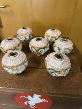 7 pezzi Ricambio Ceramica Porcellana per lampadario antico Vintage anni 50-60