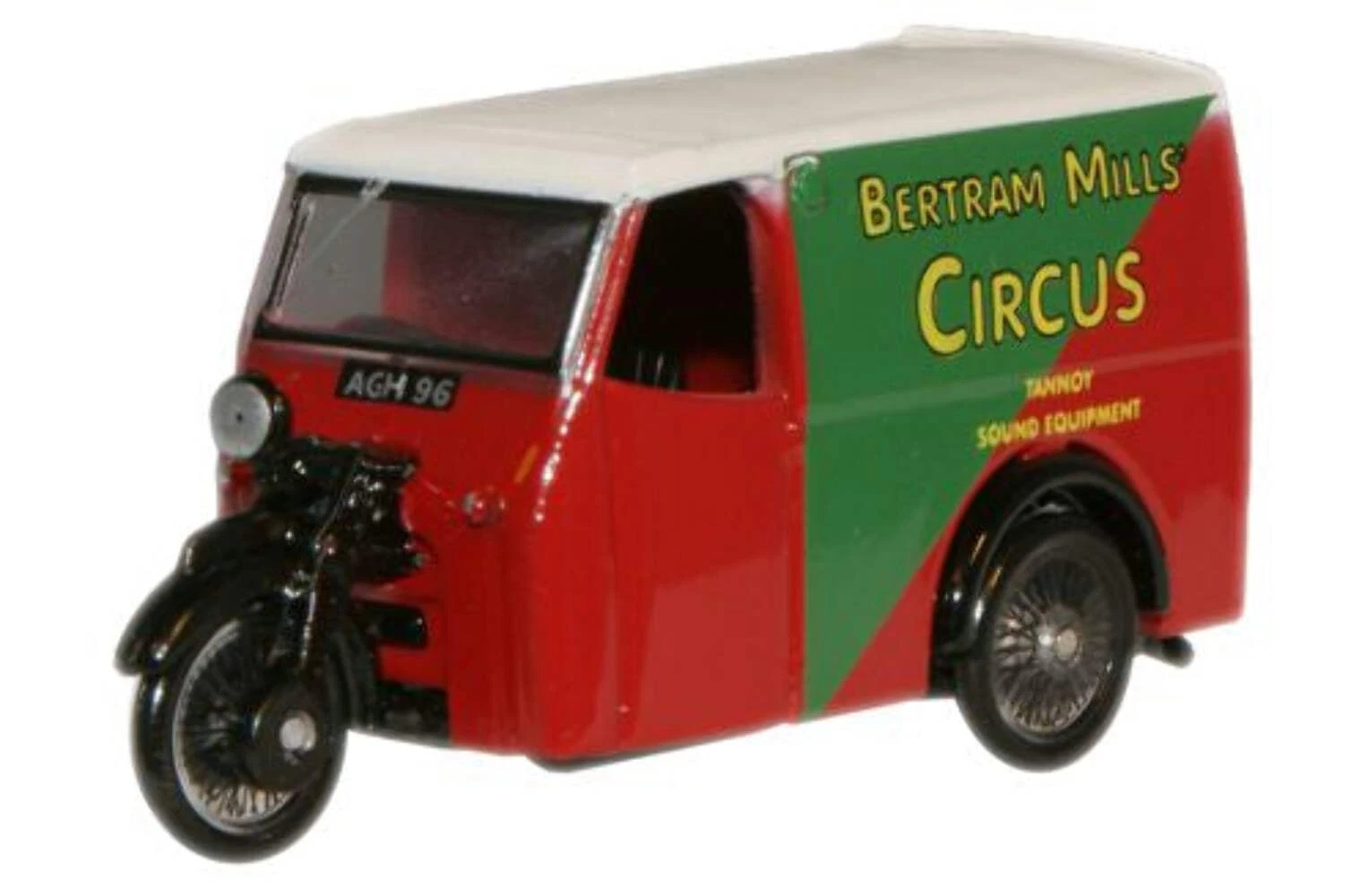 VANS Oxford Diecast New 1:76 Bertram Mills Tricycle Van