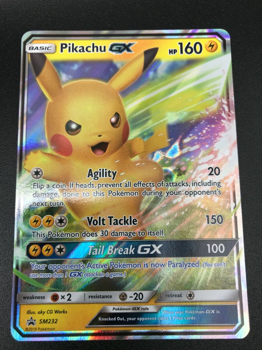 Carte Pokemon Pikachu GX sm232 Promo Soleil et Lune - Neuve - FR