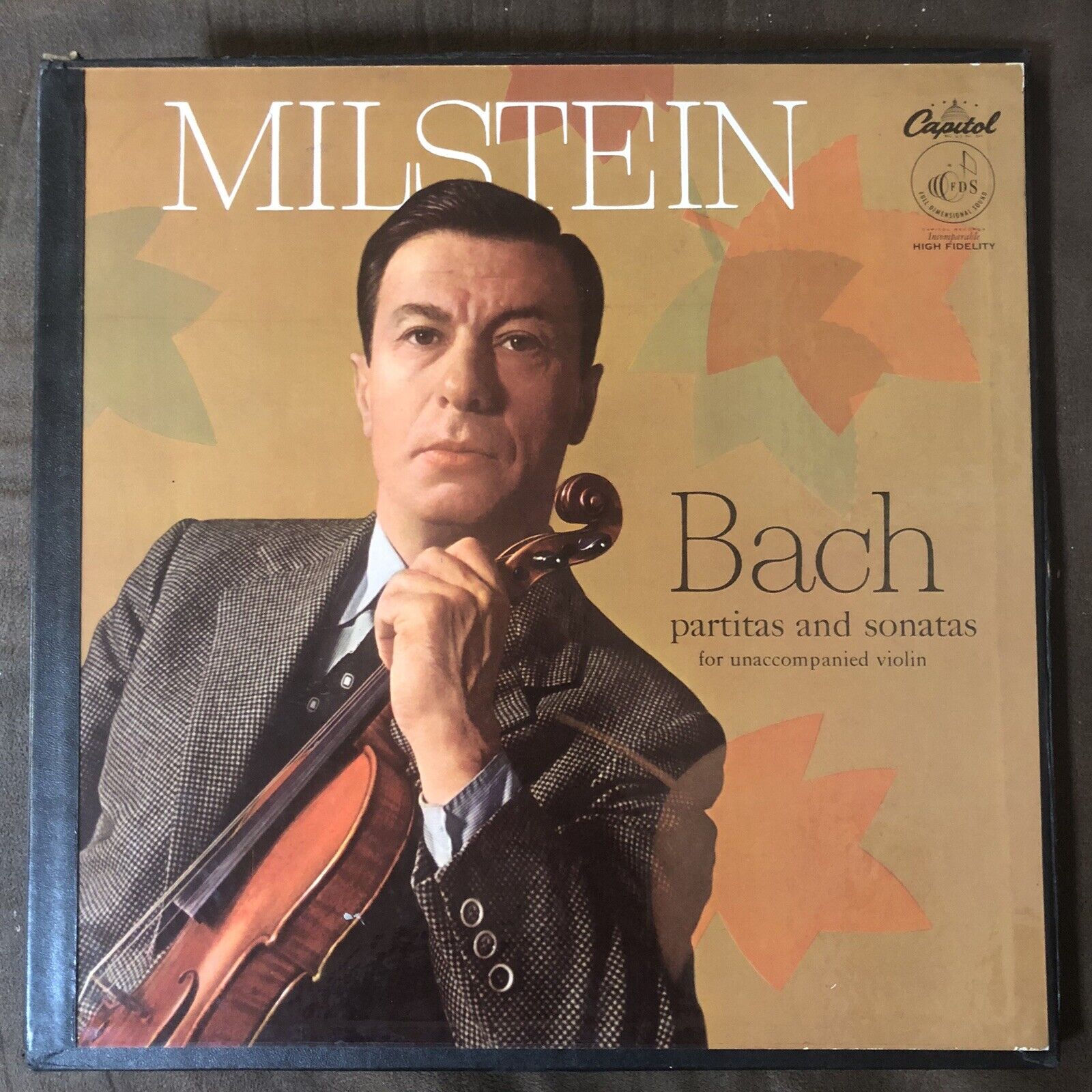 NATHAN MILSTEIN - BACH Sonatas & Partitas - 1957 1st Press Capitol 3-LP Box EX++