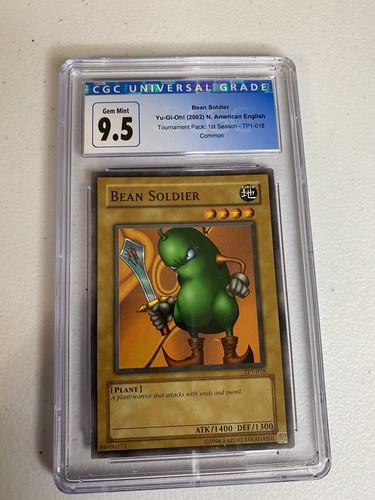 Yu-Gi-Oh! Gem Mint Cgc 9.5 Bean Soldier TP1-018 Tournament Pack 1 Psa BGS