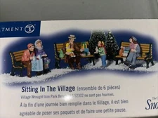 Dept. 56 "Sitting in the Village/Set of 6" | Snow Village #55197