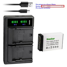 Kastar Battery LTD2 USB Charger for Canon LP-E17 LPE17 Canon KISS X8i X9i Camera