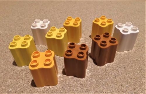Lego Duplo  2x Bausteine Palme Baumstamm Nut eckig Sondersteine - aussuchen - Bild 1 von 6