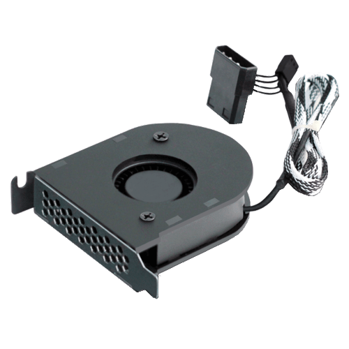Low Profile PC Internal Fan PCIe GPU Air Exhaust Cooler 3pin 4pin Power 3000rpm - Picture 5 of 6