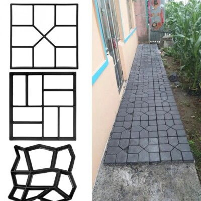 Garden Paving Mould DIY Path Maker Concrete Mould Brick Pavement Cement Mold