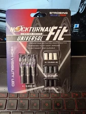 Rage Nockturnal Fit Universal Lighted Nocks, 3 pack, Strobing Blue Red