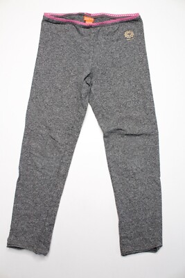 Kidz art Mädchen Hose Gr. 110/116 Stoffhose Grau Unterteil Leggins #S-22