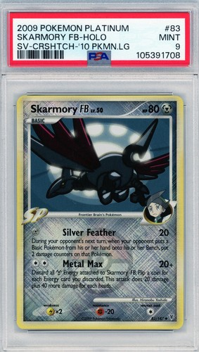 Skarmory Crosshatch Holo 83/147 Platinum League Promo PSA 9 Mint Pokémon Card