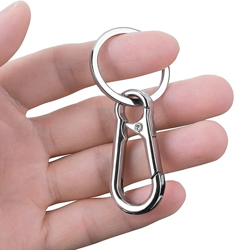 1-10 Stück Schlüsselanhänger Metall Karabiner Clip Schlüsselring Kette Clips Haken Karabiner - Bild 8 von 17