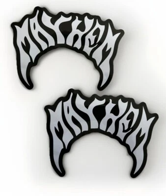 MAYHEM SURFBOARDS STICKER 2 LOST SURFBOARDS Patagonia Volcom Stone Fcs