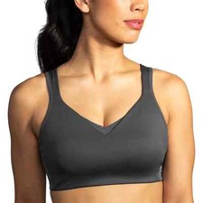 BROOKS WOMENS DRIVE CONVERTIBLE SPORTS BRA ASPHALT SIZE 34D NWT 55