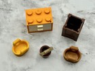 Lego Bulk Lot MInifigure Parts Containers Box Bucket Baskets Chest Drawers — photo 1