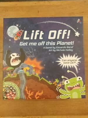 LIFT OFF! GET ME OFF THIS PLANET! BOARD GAME. PENCIL FIRST GAME