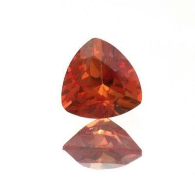 5mm - 10mm Lab Created Padparadsha Sapphire Trillion Shape