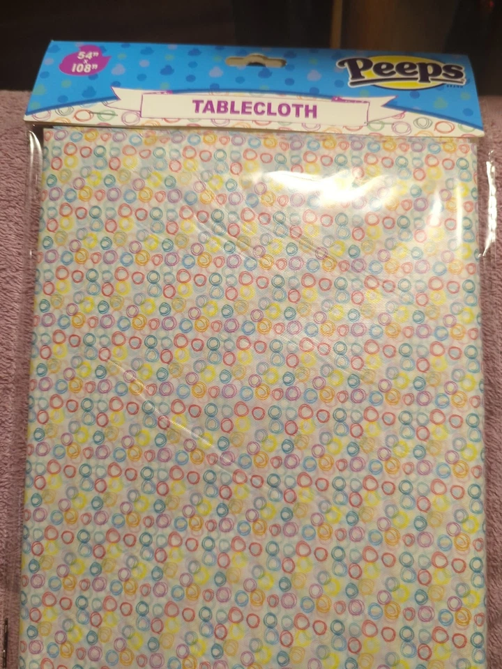 Servilletas Rosa Peeps Feliz Pascua y Mantel (54" x 108") Nuevas Foto 4 de 4