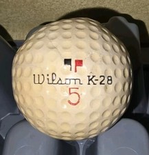 RARE Vintage WILSON K-28 Golf Ball 5 1