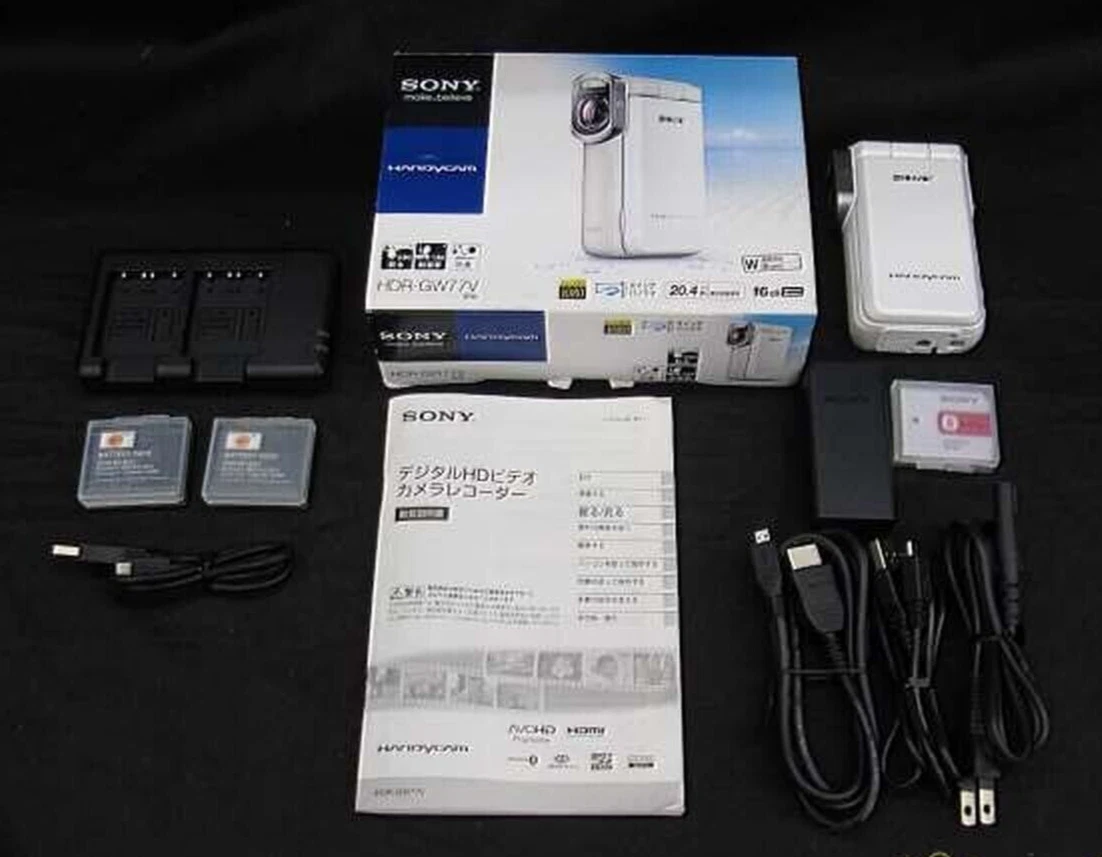 SONY HDR-GW77V Digital HD Video Camera Recorder Handycam White
