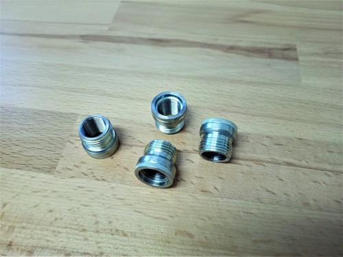 4x Ford Pinto Engine Pulstar Plasma Core Iridium Spark Plugs + Insert Adaptors - Picture 5 of 7