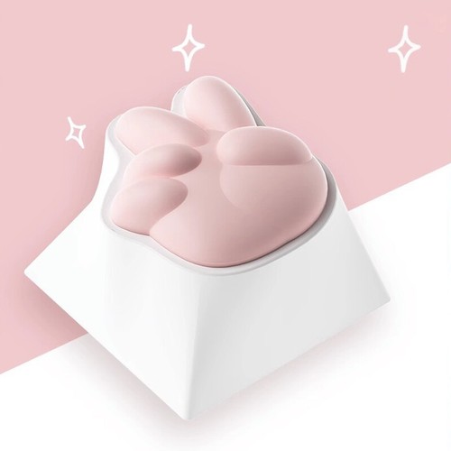 Kawaii Cute Soft Silicone Cat Paws Corgi Buttock OEM ABS Keycap - Photo 3/18