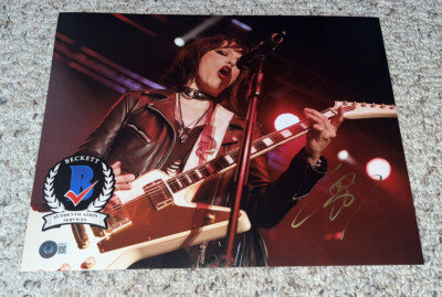 LIZZY LZZY HALE HALESTORM SIGNED AUTOGRAPH 11x14 PHOTO SINGER C BECKETT BAS COA