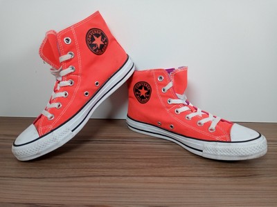 purple and orange converse