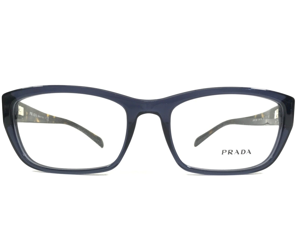 Prada VPR18O 08Q-1O1 Eyeglasses in Clear Blue Brown Tortoise 54-18-135