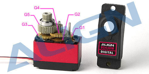 AGNHSP43001 Align DS430M Servo Gear Set