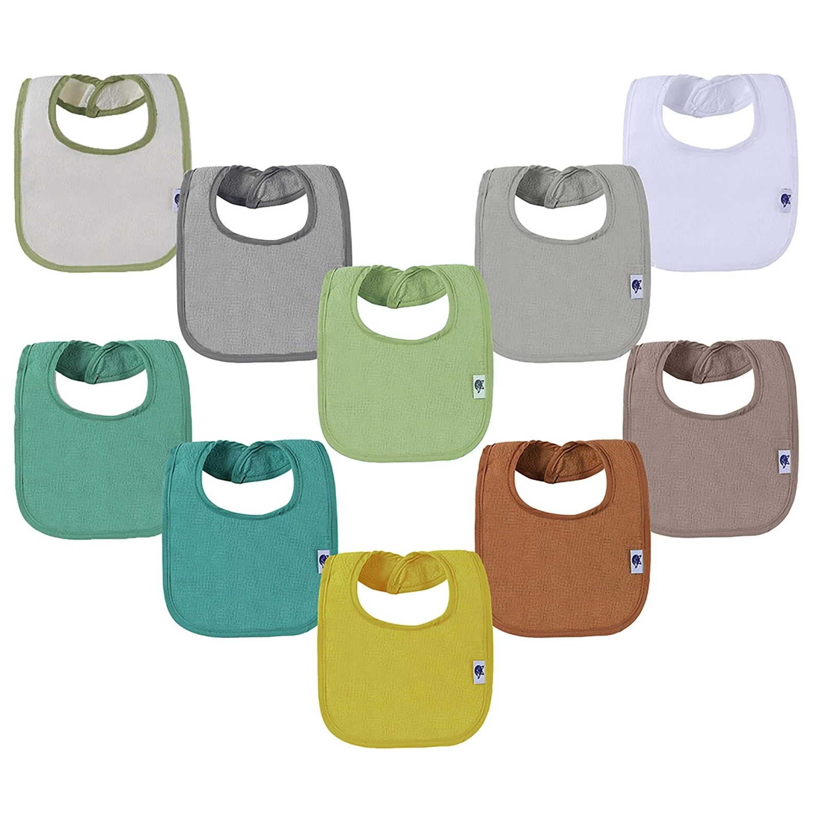 10 Pack Waterproof Baby Bibs Unisex Cotton Terry Drool Bib, Solid Blank Infan...
Opens in a new wind