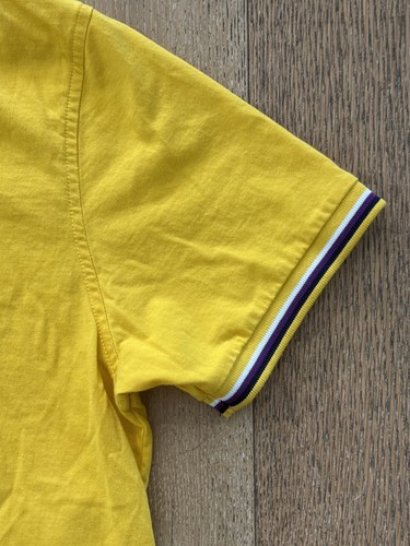 Men’s Psycho Bunny Size Small (4) Yellow Knit T Shirt Pre-Owned B6U506R1PC - Picture 5 of 5