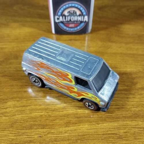 Hot Wheels Super Chromes Redline Super Van Chrome Black Base Hong Kong 1976