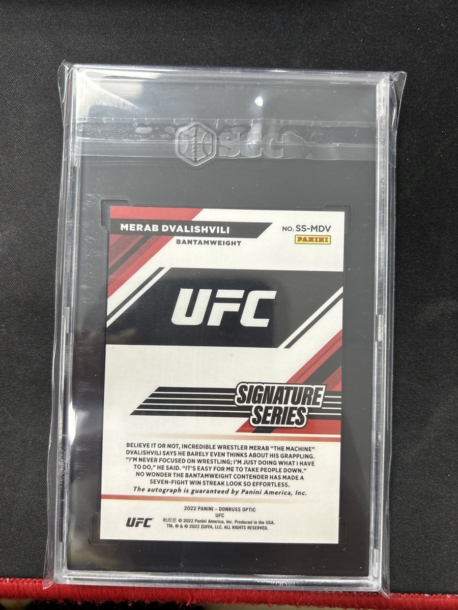 ufc メラブ・ドバリシビリ　サインカード Merab Dvalishvili Signed 2023 Panini Prizm UFC Trading Card