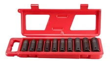 JobSmart KIV0054 1/2 in. Drive SAE Deep Impact Socket Set, 10 pc.