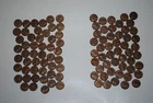 EF AU Lincoln Wheat Penny Cent 1952S 1953s    -2 Rolls  RL162